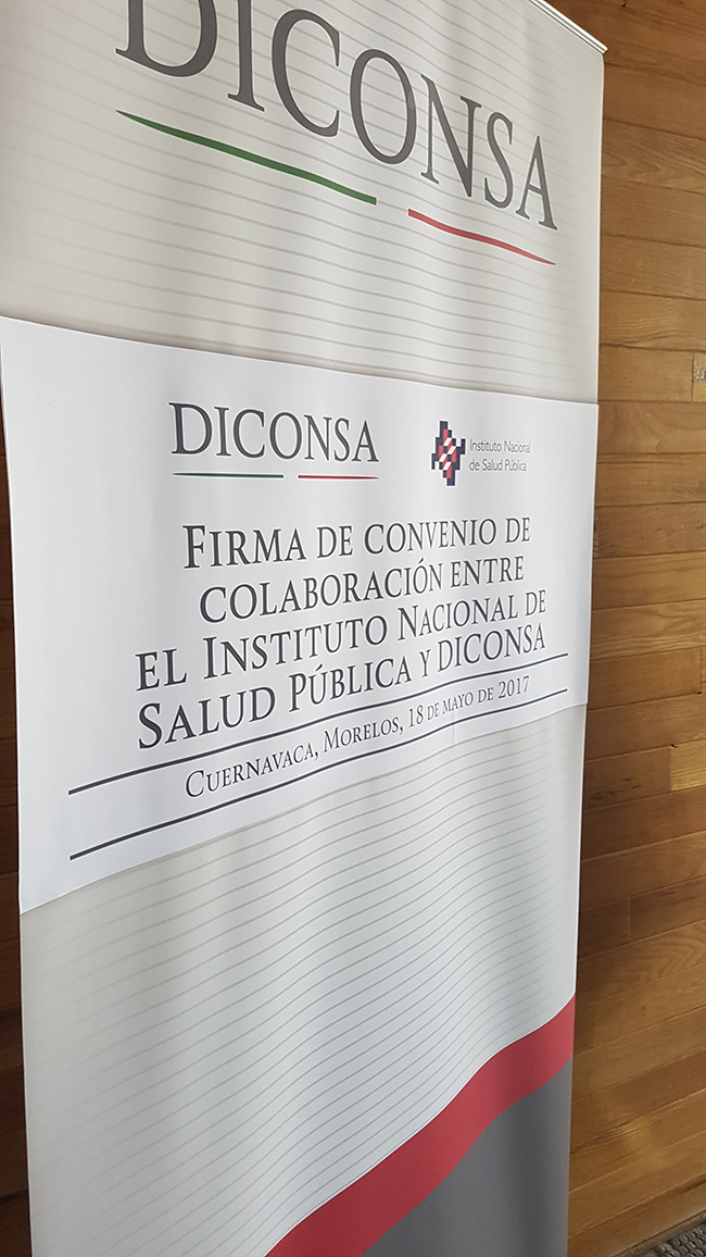 Firman Diconsa y el INSP convenio de colaboración